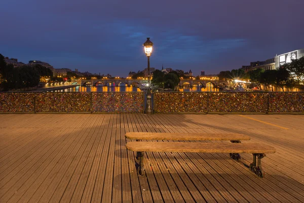艺术桥，巴黎，法国 免版税图库照片