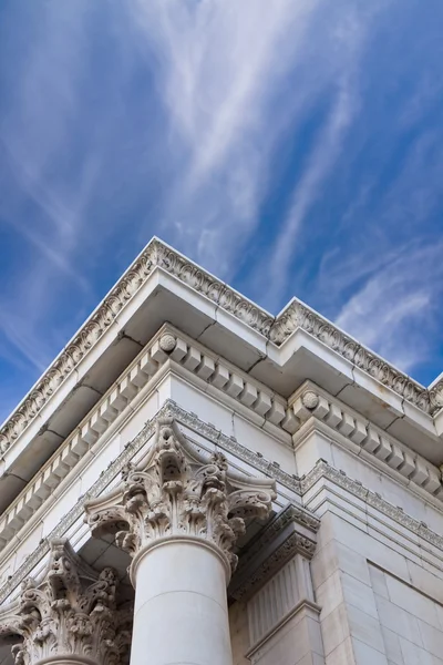 Court House Building details with ornate columns — Stock Photo, Image