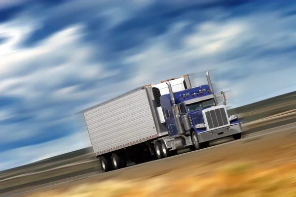 Truck on asphalt road — Stock Photo, Image