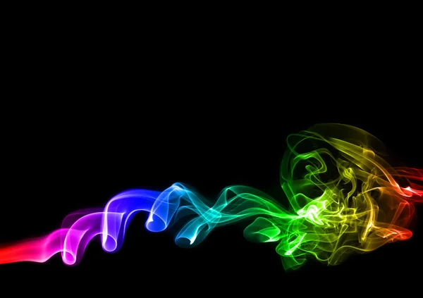 Colorful rainbow smoke — Stock Photo, Image