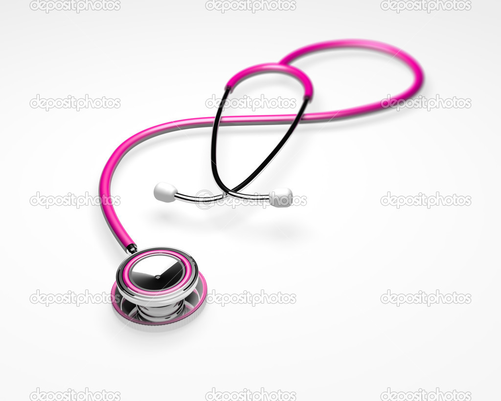 Pink stethoscope