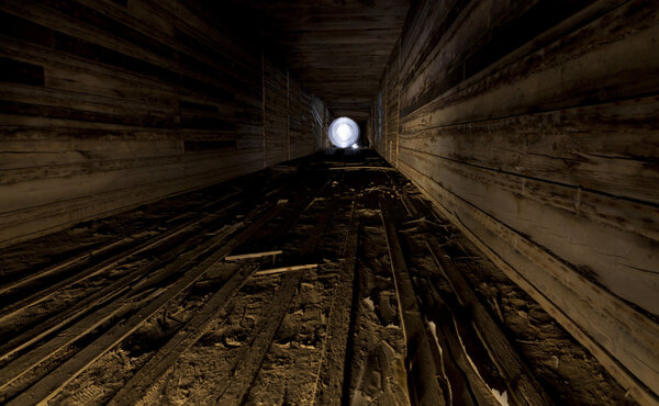 Abandoned wooden building