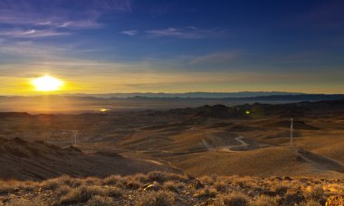 Dağları'nın pitoresk havadan görünümü
