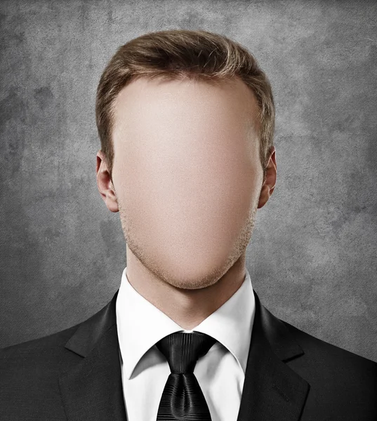 Faceless person portrait — Stock Photo, Image