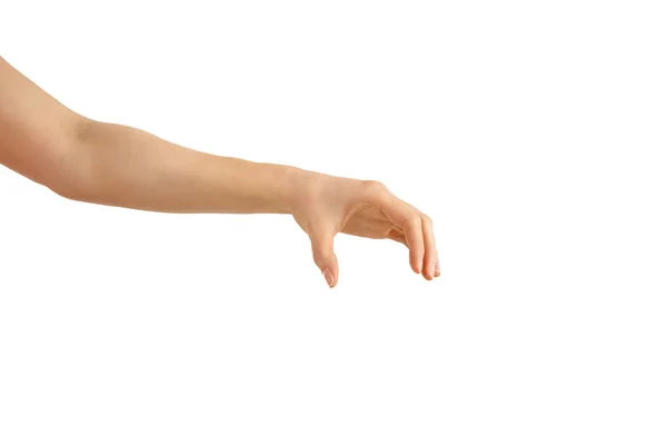 Empty hand on a white background — Stock Photo, Image