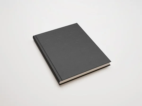 Livre avec couverture noire vierge — Photo