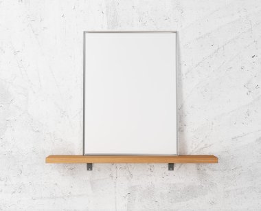 beyaz oda duvar posteri ile