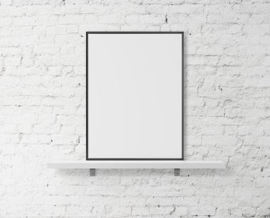 beyaz oda duvar posteri ile