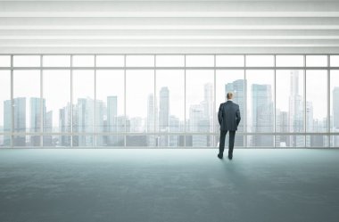 parlak ofis ve iş adamı