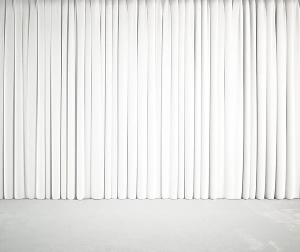 Белые шторы — стоковое фото