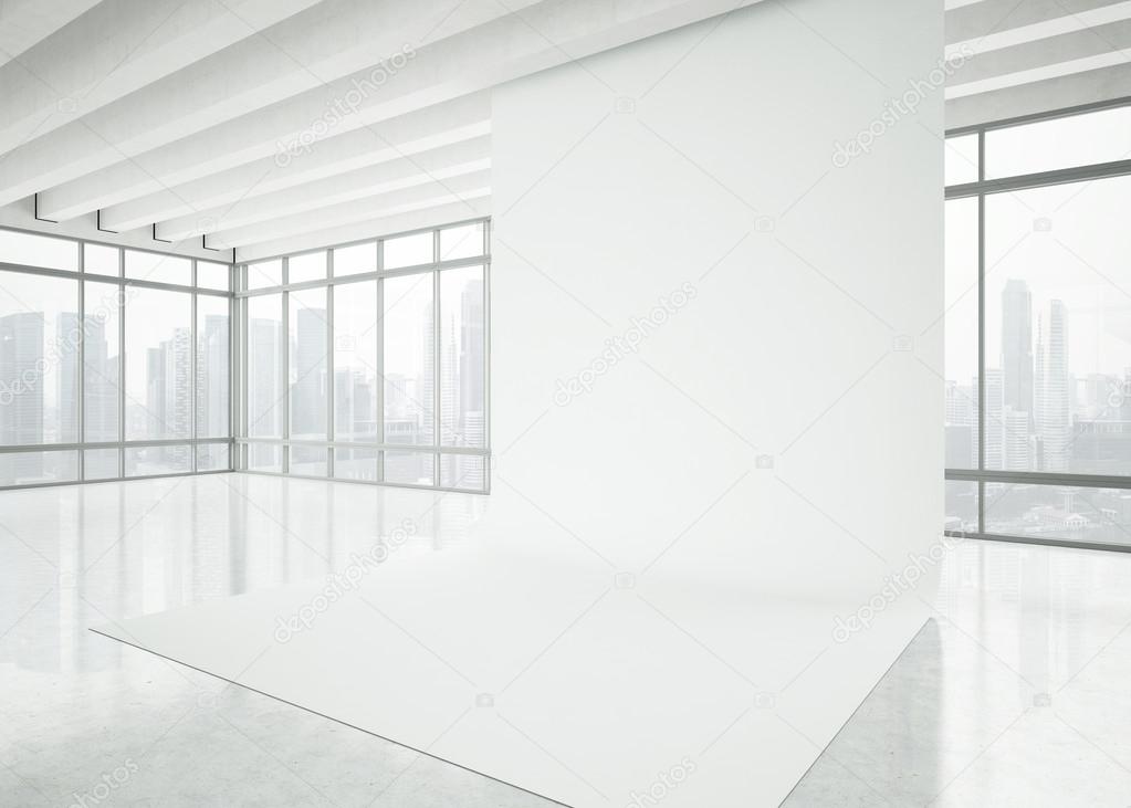 Modern white office space