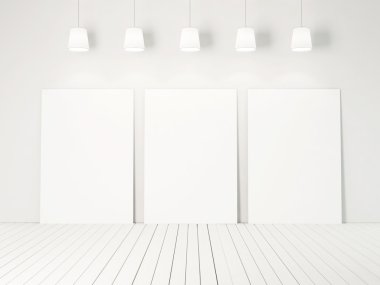 beyaz iç boş poster