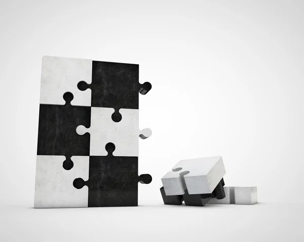 Budova puzzle — Stock fotografie
