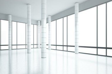 beyaz büyük ofis alanı