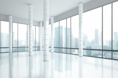 beyaz büyük ofis alanı