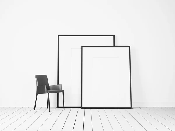 Dois quadros em branco — Fotografia de Stock