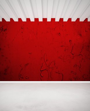 Red wall clipart