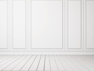 ahşap zemin ile beyaz iç