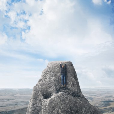 işadamı kaya ölçekleme