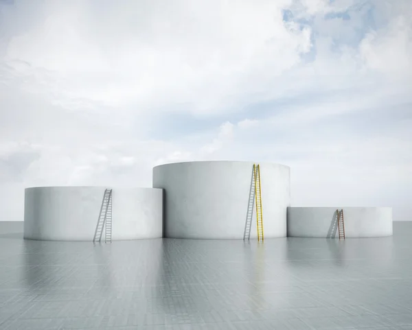 Empty podiums — Stock Photo, Image