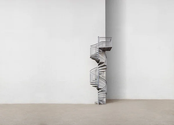 Mur avec escalier en colimaçon — Photo