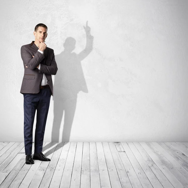 Portrait of thoughtful mature man — Stock Photo, Image