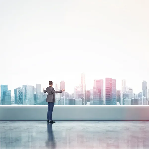 Businessman near window — Stock Image Businessman near window Stock Image