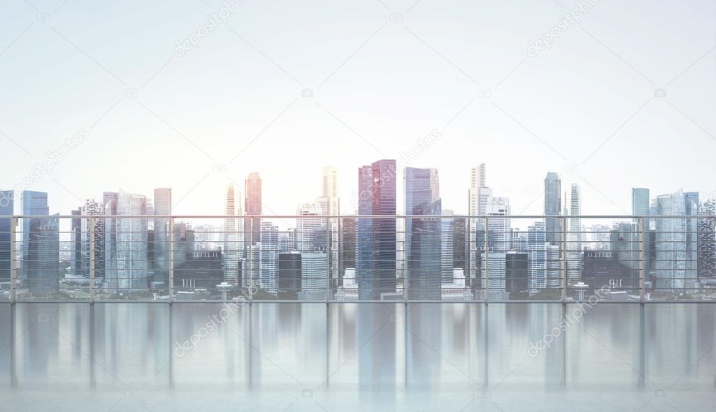 Modern city view