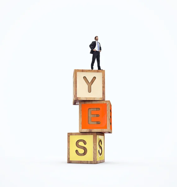 Yes cubes — Stock Photo, Image