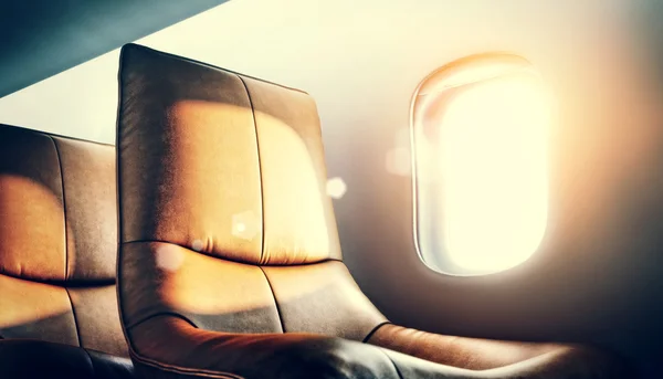 Airplane interior — Stock Photo, Image