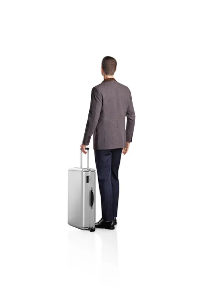Businessman with a luggage — Stock Photo, Image