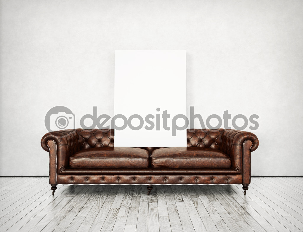 Sofa and poster