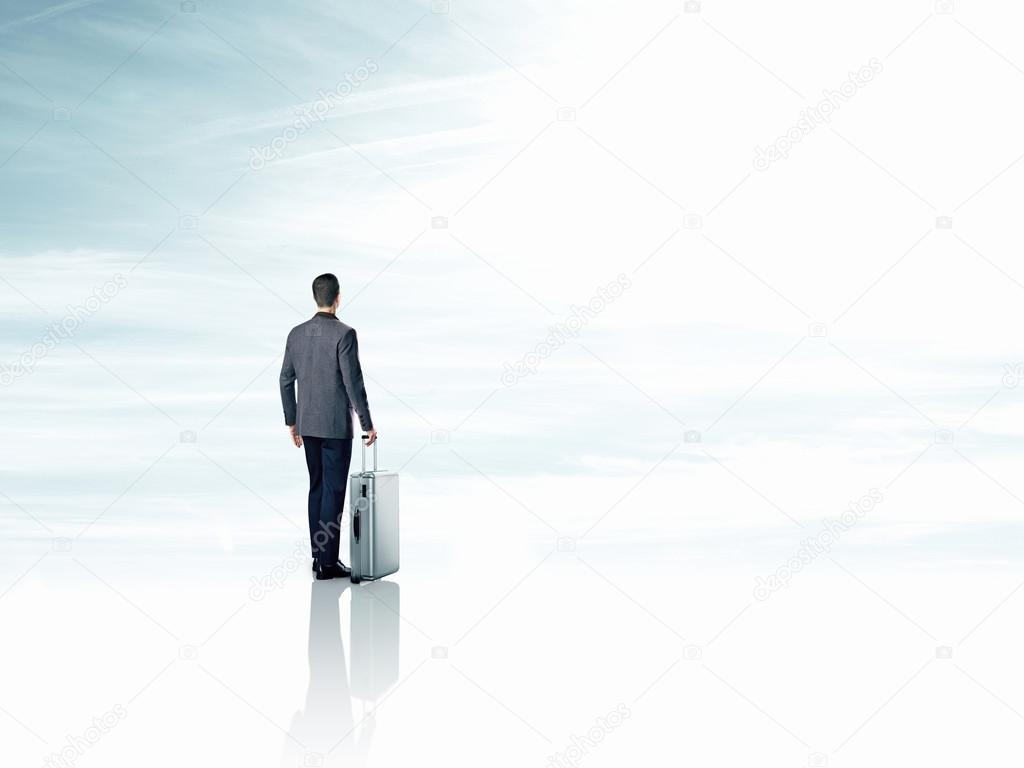 Businessman with a luggage