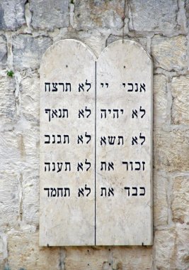 The ten commandments clipart