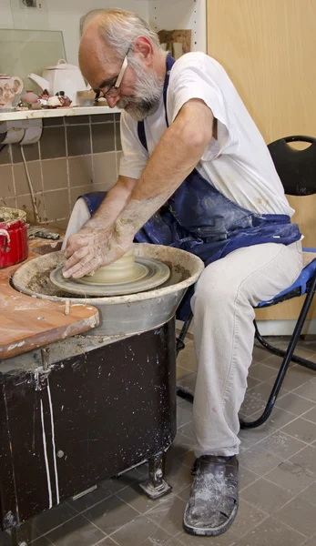 The potter by work — Stock Photo, Image