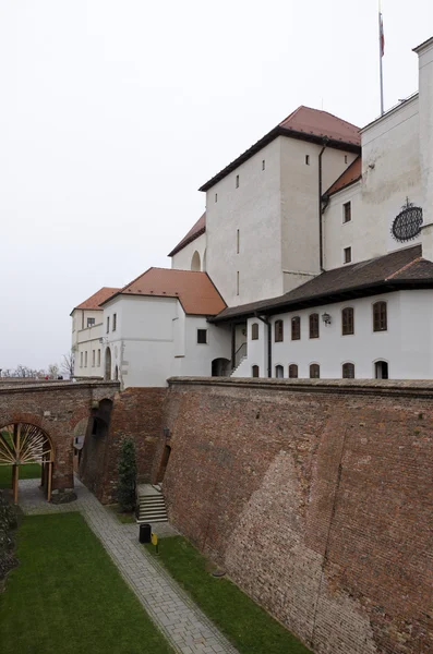 Brno, huvudingången på slottet Špilberk — Stockfoto