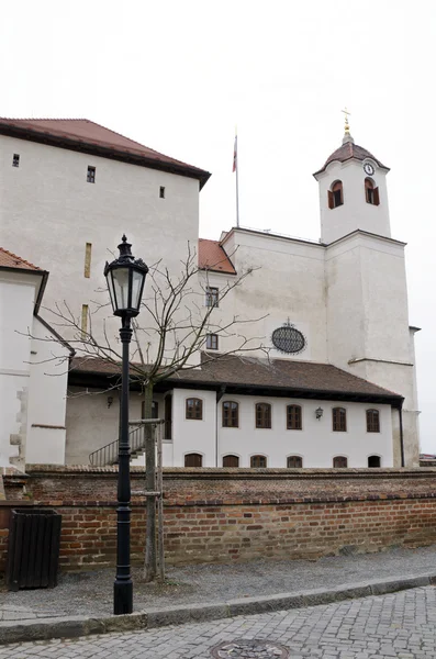 Brno, huvudingången på slottet Špilberk — Stockfoto