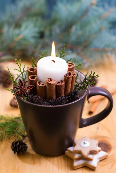 Adorno de Navidad rústico casero — Foto de Stock