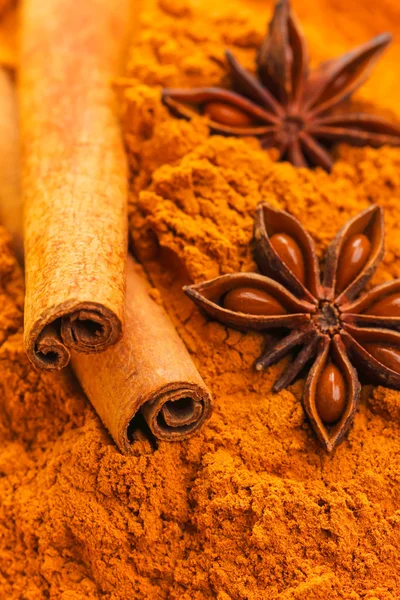 Anise and cinnamon — Stock Photo, Image
