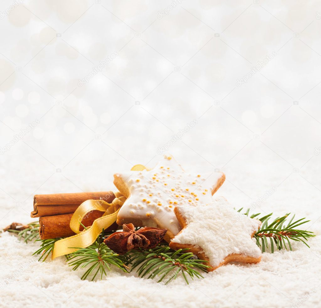 Christmas cookies with cinnamon and anise