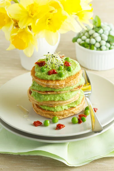 Buckwheat pancakes — Stock Photo, Image