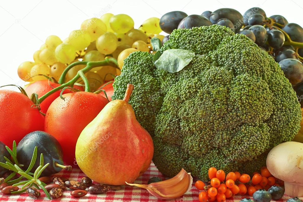 Autumn fruits and vegetables
