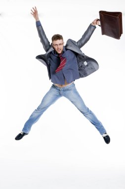 gülüyor ve sinekler!