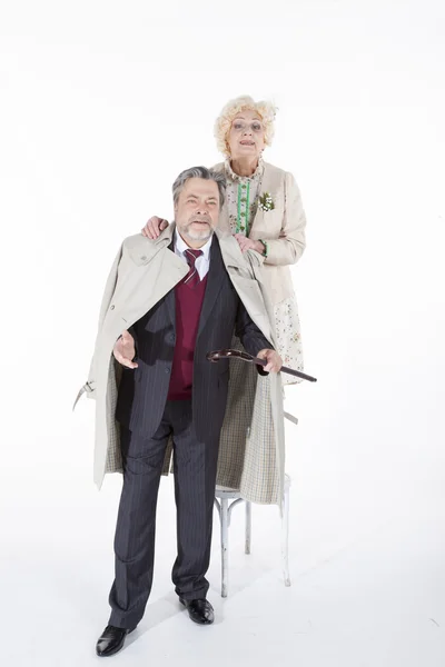 Glad Senior par i kärlek — Stockfoto