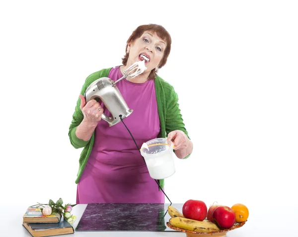 Woman cooking — Stock Photo, Image