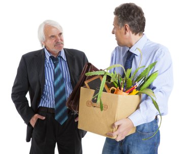 patron ve ateş adam