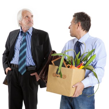 patron ve ateş adam