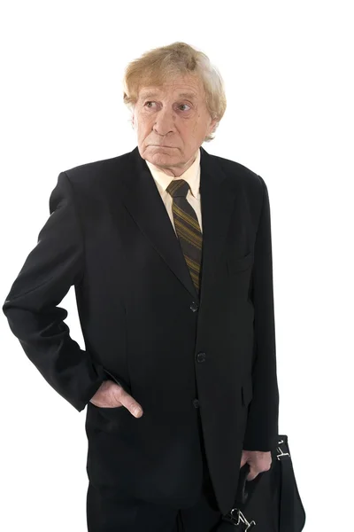 Allvarliga senior affärsman — Stockfoto