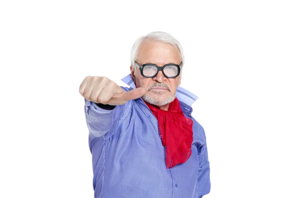 Man showing sign so-so — Stock Photo, Image