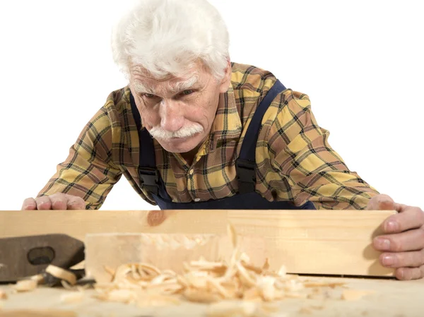 Viejo maestro carpintero —  Fotos de Stock